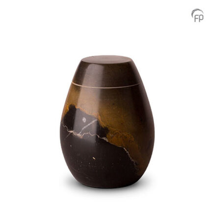 Natuurstenen urn - Marmeren keepsake met gravure - 0,15 Liter