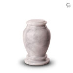 Natuurstenen urn - Marmeren keepsake met gravure - 0,15 Liter