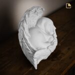 Porseleinen dierenurn - Angelic Hond wit - 1,46 Liter
