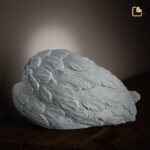 Porseleinen dierenurn - Angelic Hond zilver - 1,46 Liter