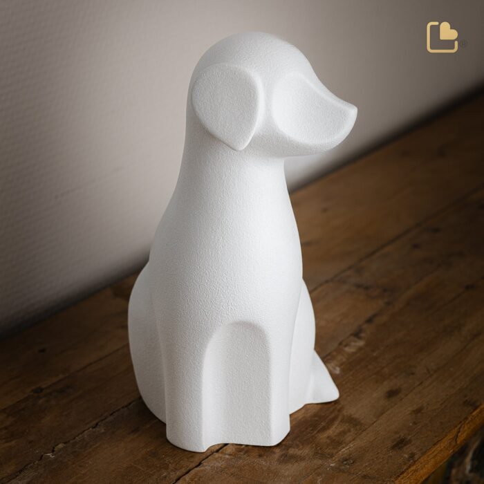 Porseleinen dierenurn - Hond Mist - 1,21 Liter