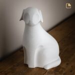 Porseleinen dierenurn - Hond Mist - 1,21 Liter