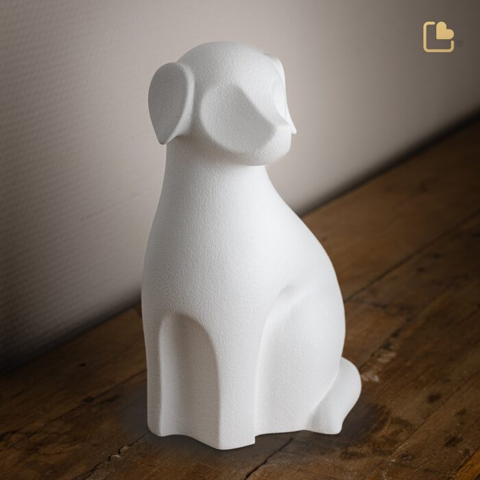 Porseleinen dierenurn - Hond Mist - 1,21 Liter