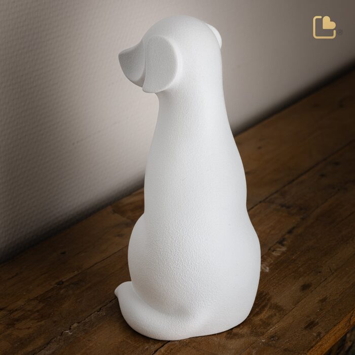 Porseleinen dierenurn - Hond Mist - 1,21 Liter