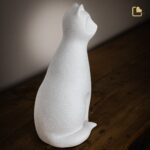Porseleinen dierenurn - Kat Mist - 0,70 Liter