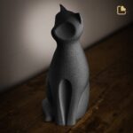 Porseleinen dierenurn - Kat Onyx - 0,70 Liter