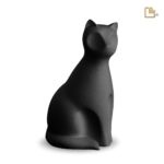 Porseleinen dierenurn - Kat Onyx - 0,70 Liter