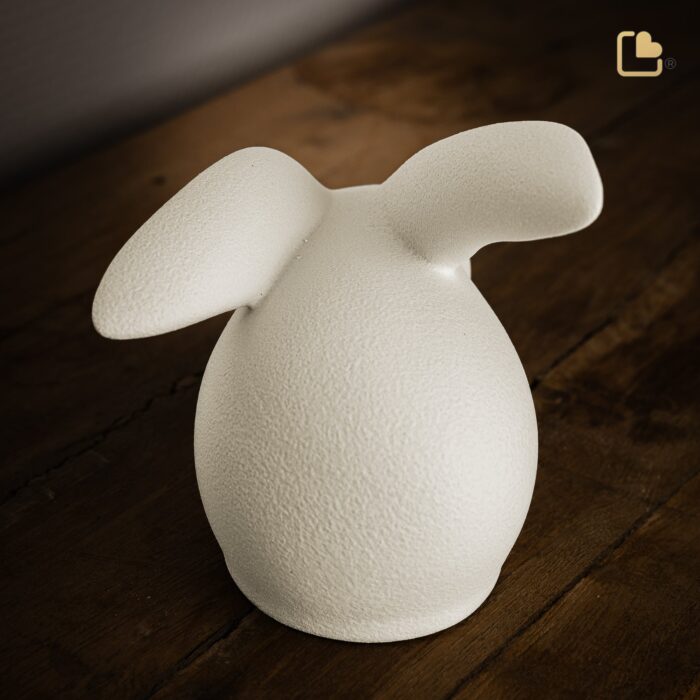 Porseleinen dierenurn - Rabbit Beige - 0,31 Liter