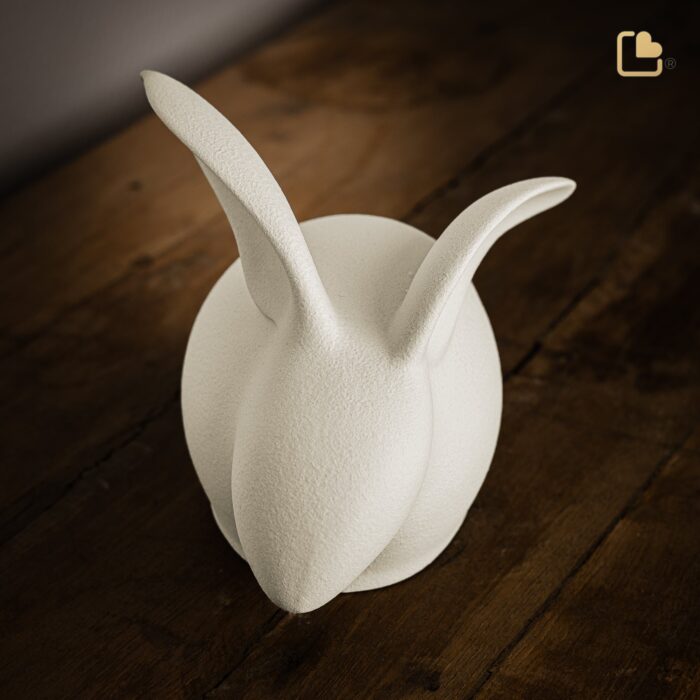 Porseleinen dierenurn - Rabbit Beige - 0,31 Liter