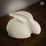 Porseleinen dierenurn - Rabbit Beige - 0,31 Liter