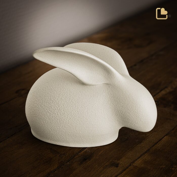 Porseleinen dierenurn - Rabbit Beige - 0,31 Liter