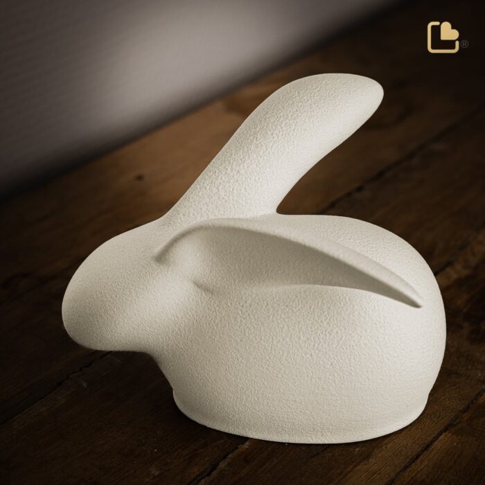 Porseleinen dierenurn - Rabbit Beige - 0,31 Liter