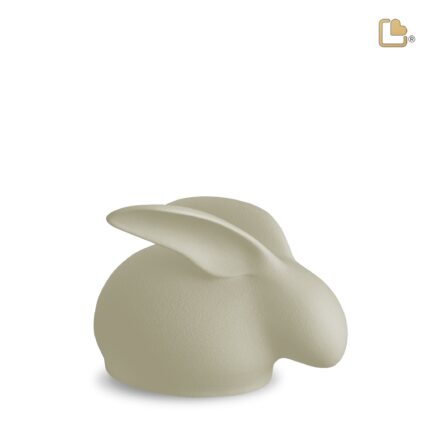 Porseleinen dierenurn - Rabbit Beige - 0,31 Liter