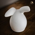 Porseleinen dierenurn - Rabbit wit - 0,31 Liter