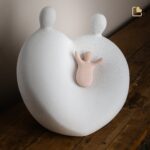 Porseleinen urn - Cradle Child wit - 3,02 Liter