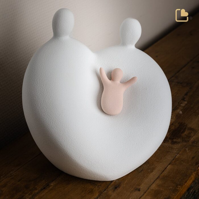 Porseleinen urn - Cradle Child wit - 3,02 Liter