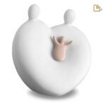 Porseleinen urn - Cradle Child wit - 3,02 Liter