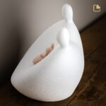 Porseleinen urn - Cradle Child wit - 3,02 Liter