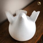 Porseleinen urn - Love Dove wit - 2,90 Liter