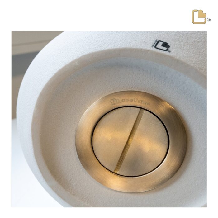 Porseleinen urn - Love Dove wit - 2,90 Liter