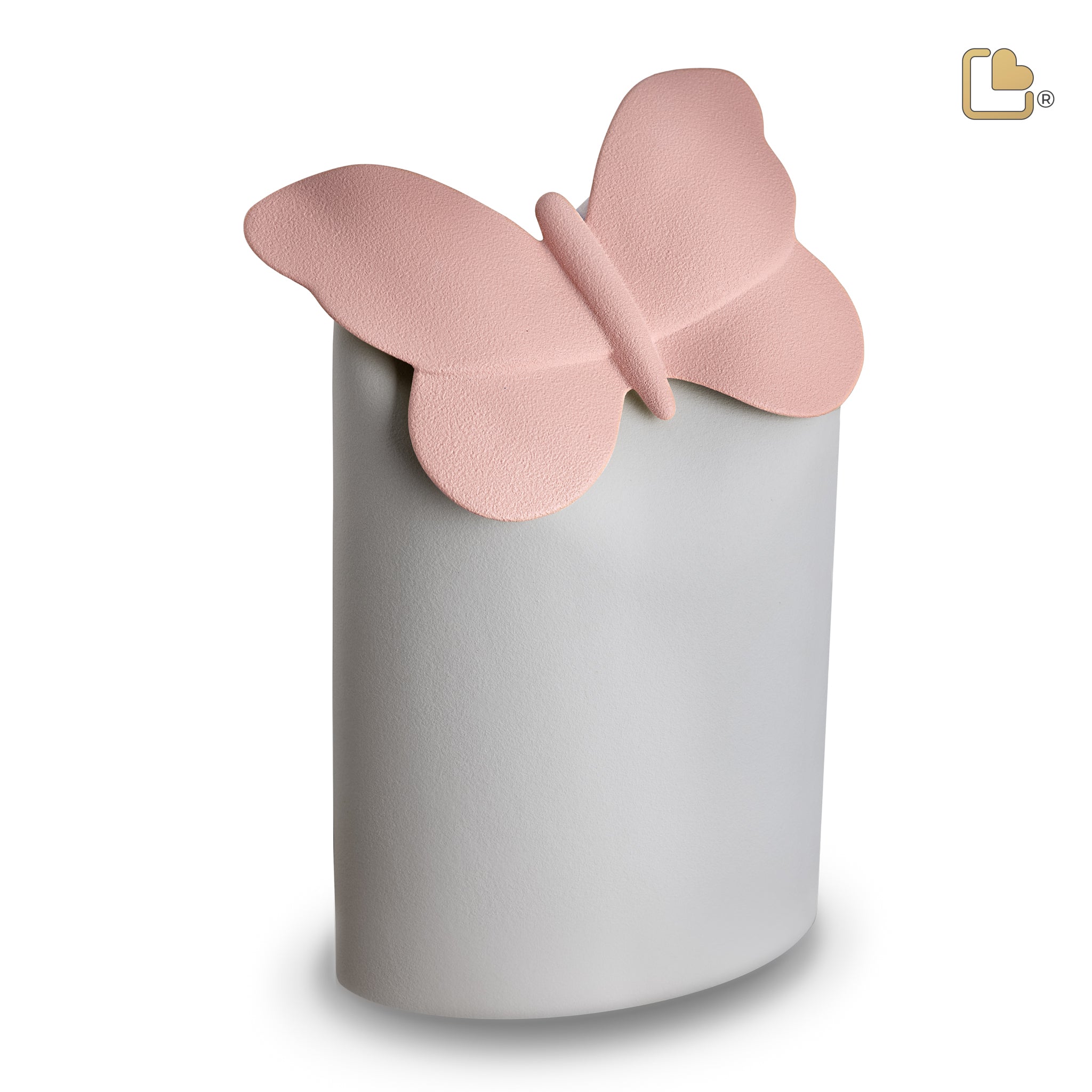 Porseleinen urn - Paradise Vlinder zilver - 4,60 Liter Porseleinen urn - Paradise Vlinder zilver - 4,60 Liter