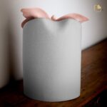 Porseleinen urn - Paradise Vlinder zilver - 4,60 Liter