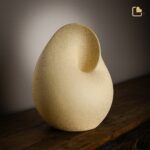 Porseleinen urn - Soulful Shell geel - 4,11 Liter