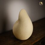 Porseleinen urn - Soulful Shell geel - 4,11 Liter