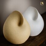 Porseleinen urn - Soulful Shell geel - 4,11 Liter