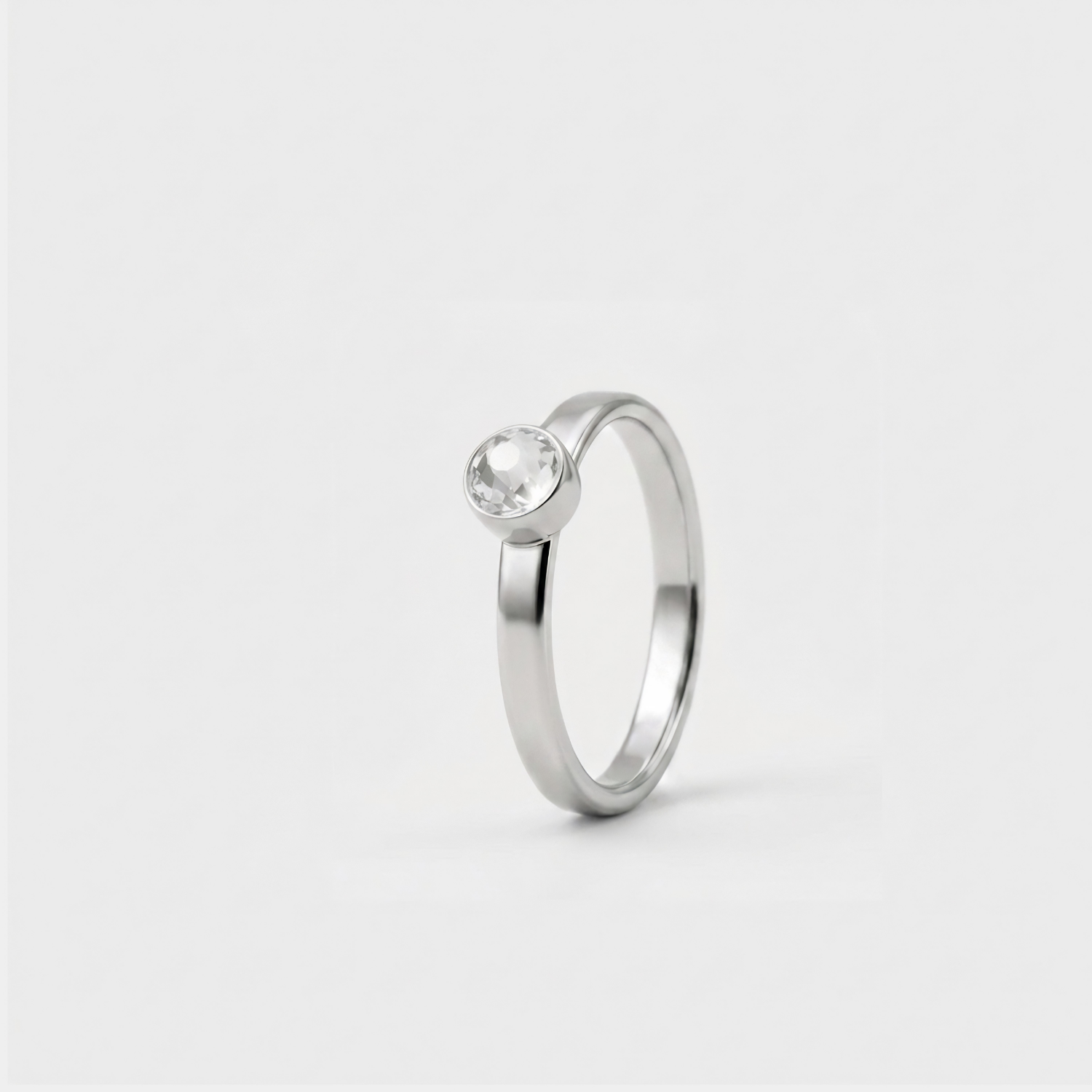 Ring - April Diamant - zilver Ring - April Diamant - zilver