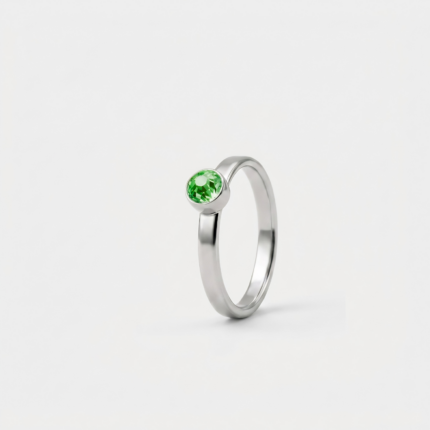 Ring - Augustus Groene Peridot - zilver