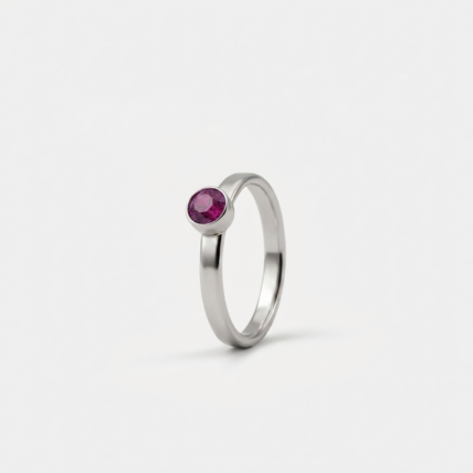 Ring - Februari Amethist - zilver