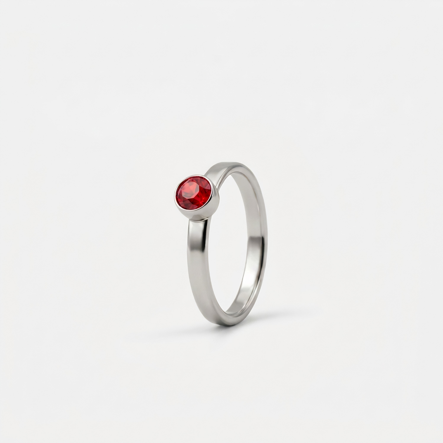 Ring - Januari Granaat - zilver Ring - Januari Granaat - zilver