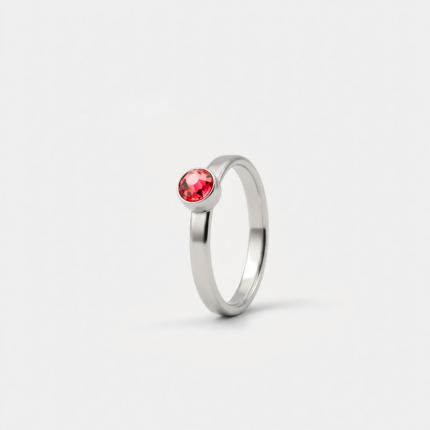 Ring - Juli Robijn - zilver