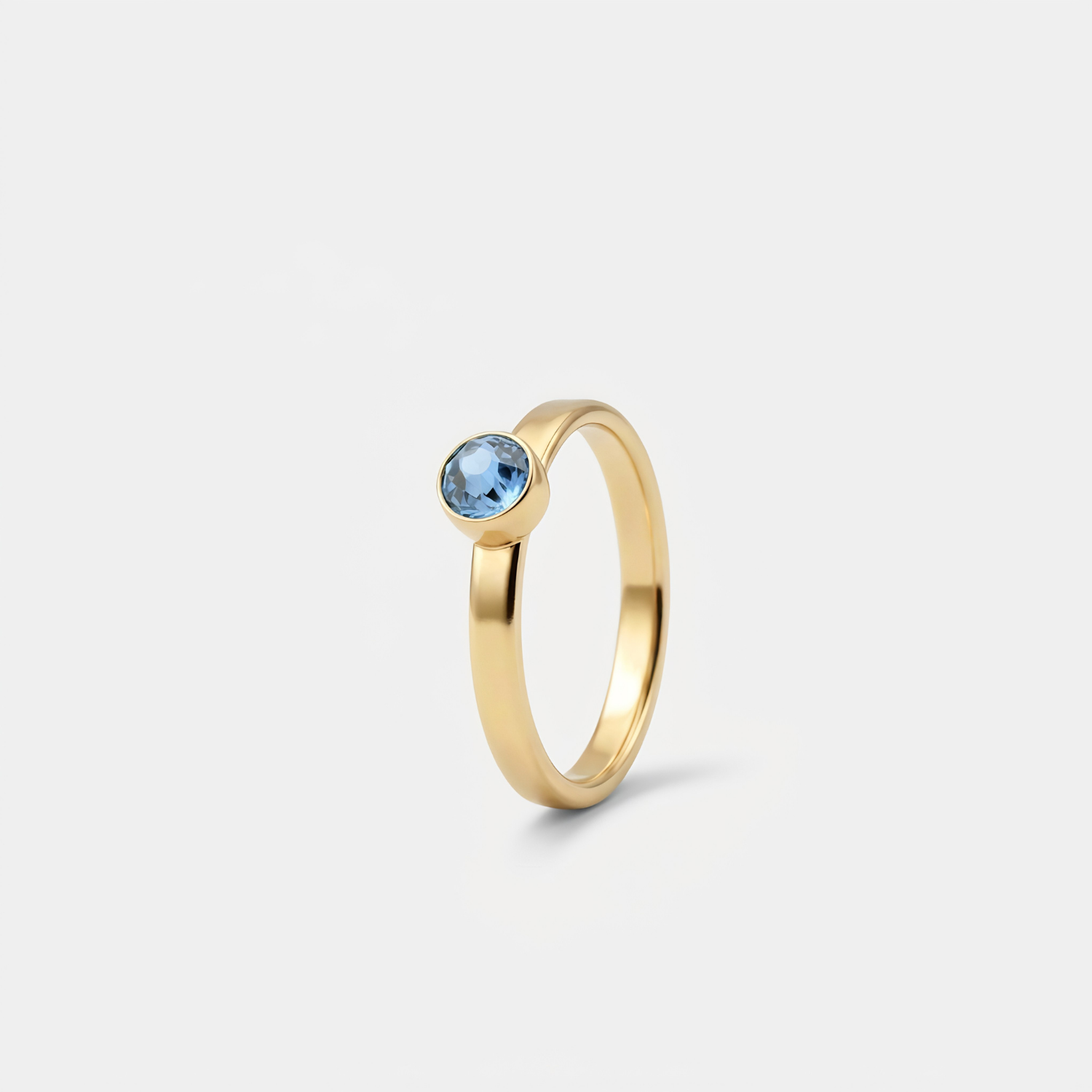 Ring - Maart Aquamarijn - goud Ring - Maart Aquamarijn - goud