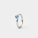 Ring - Maart Aquamarijn - zilver