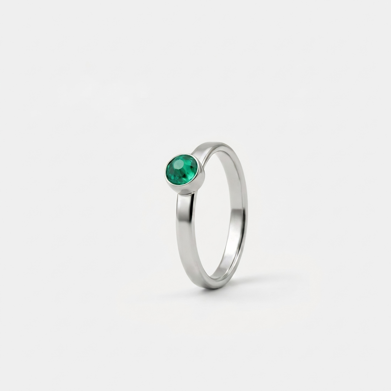 Ring - Mei Smaragd - zilver Ring - Mei Smaragd - zilver