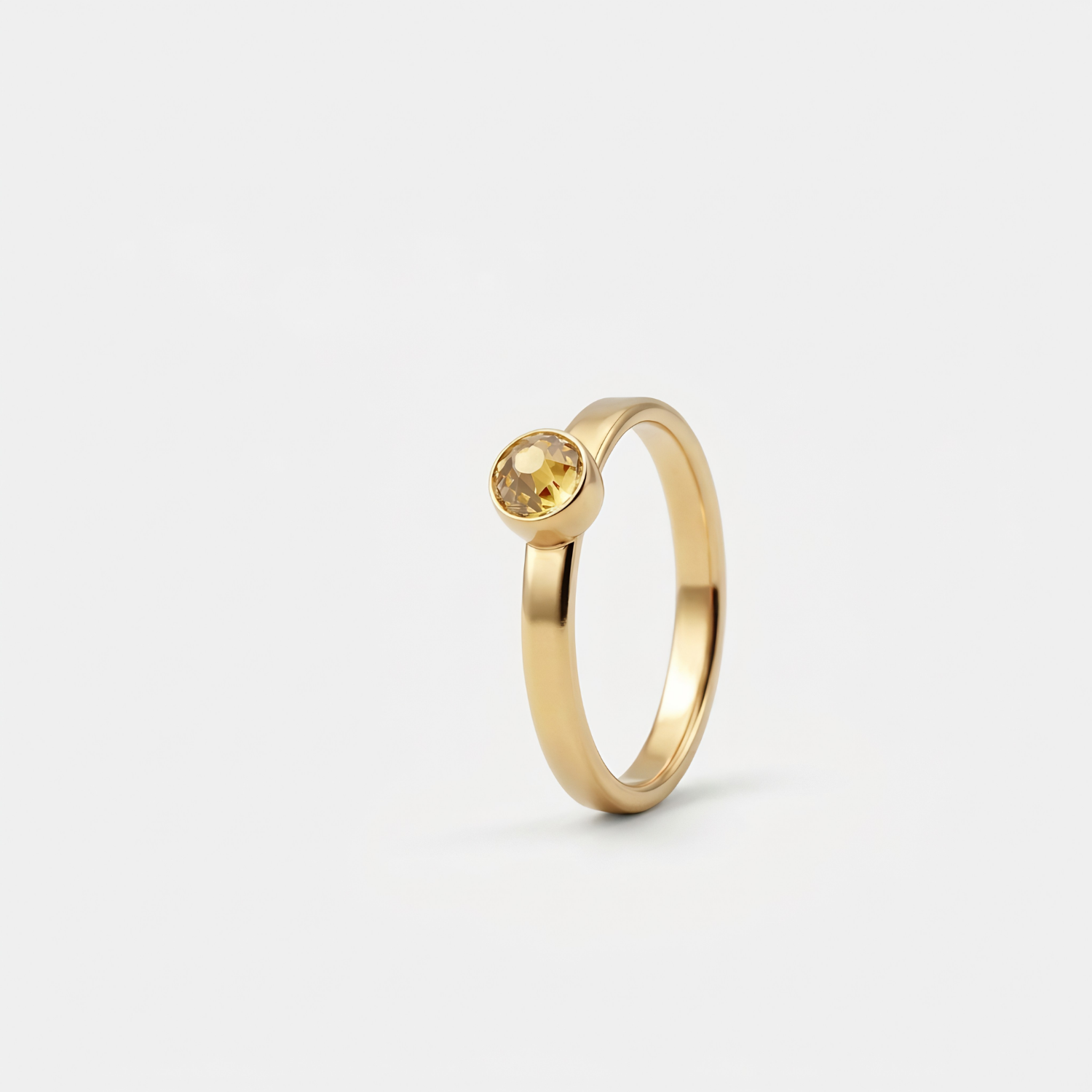 Ring - November Citrien - goud Ring - November Citrien - goud