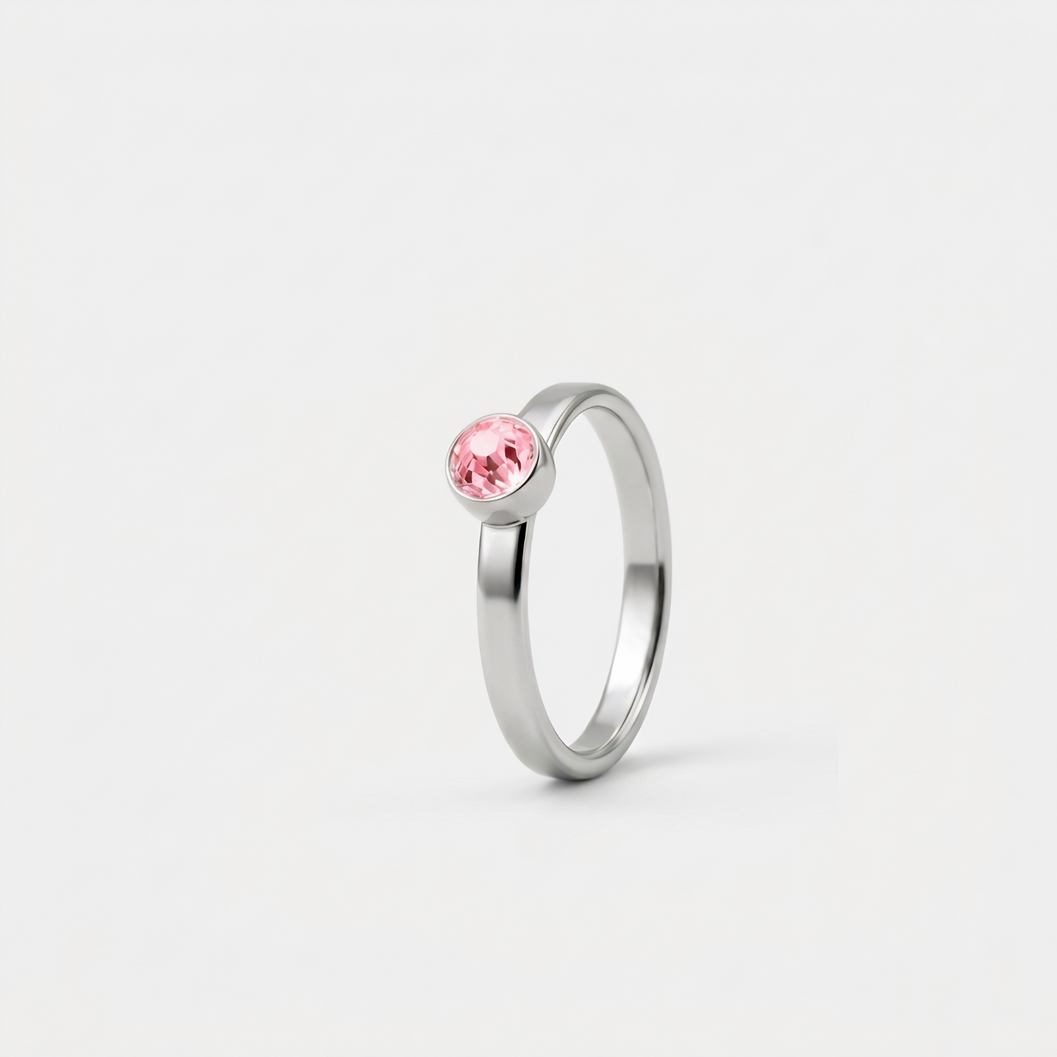 Ring - Oktober Roze Toermalijn - zilver Ring - Oktober Roze Toermalijn - zilver