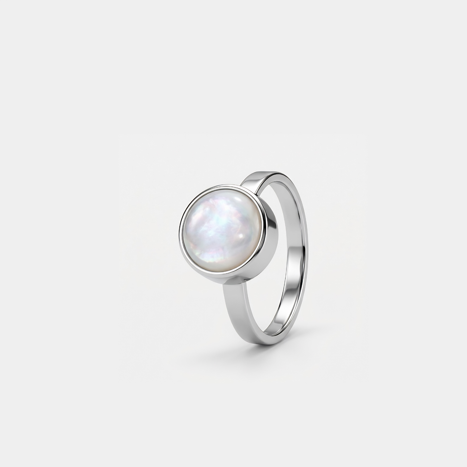 Ring - Parelmoer - zilver Ring - Parelmoer - zilver