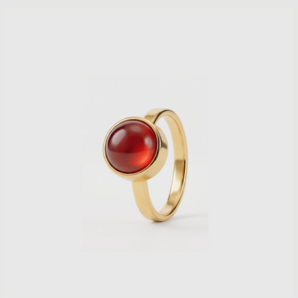 Ring - Rode Agaat - goud