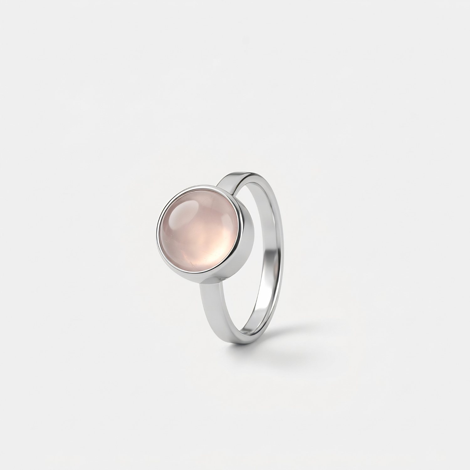 Ring - Rozenkwarts - zilver Ring - Rozenkwarts - zilver