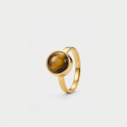 Ring - Tijgeroog - goud