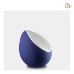 RVS urn - Druppel blauw - 0,11 Liter