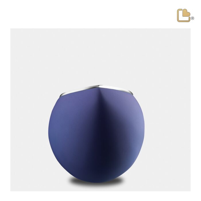 RVS urn - Druppel blauw - 0,11 Liter