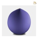 RVS urn - Druppel blauw - 0,85 Liter