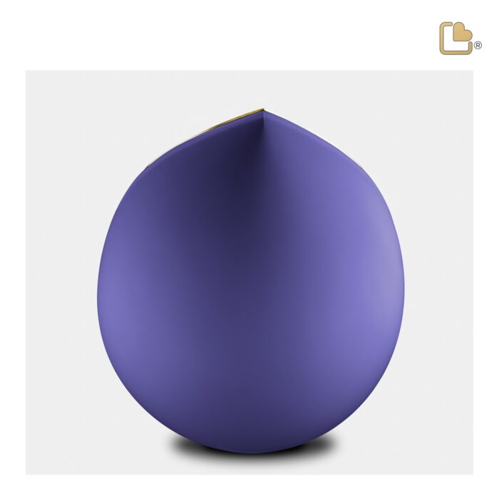 RVS urn - Druppel blauw - 0,85 Liter
