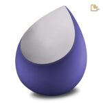 RVS urn - Druppel blauw - 4,80 Liter
