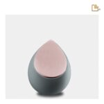 RVS urn - Druppel French RoseGold grijs - 0,11 Liter