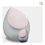 RVS urn - Druppel French RoseGold grijs - 0,11 Liter